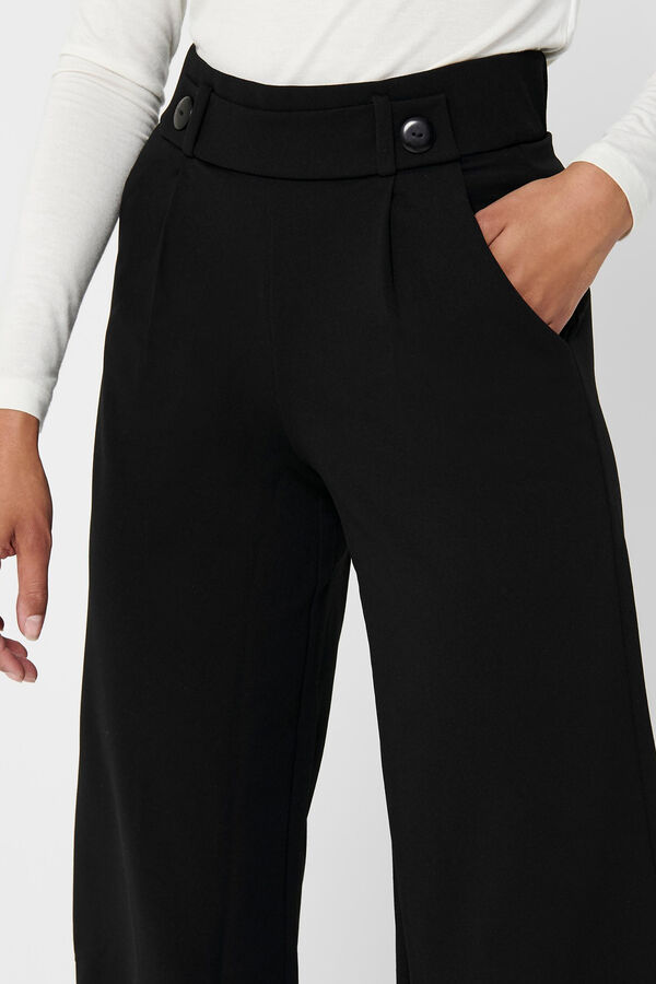 Springfield Pantalón fluido culotte negro