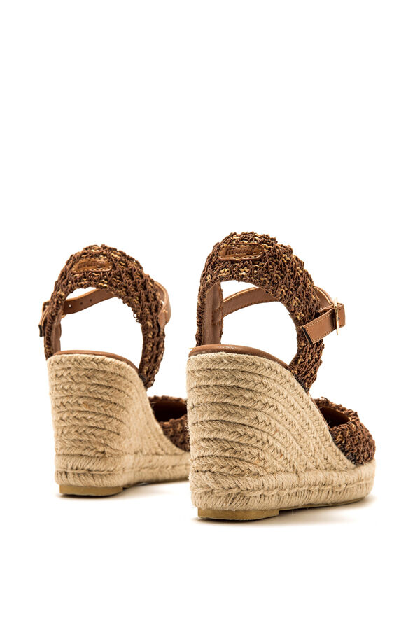 MTNG Jute wedges nude