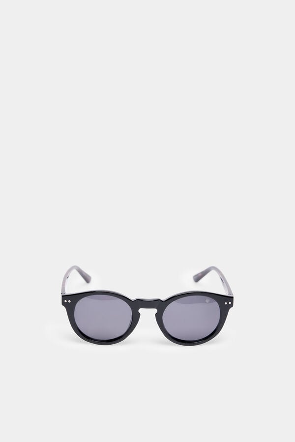 Springfield Round monochrome sunglasses black