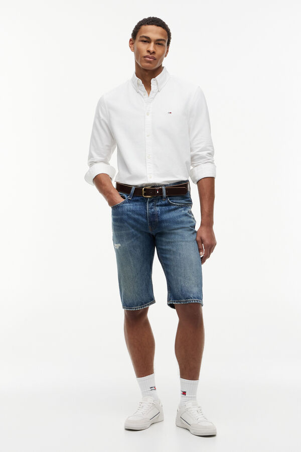 Tommy Jeans Oxford regular fit shirt white
