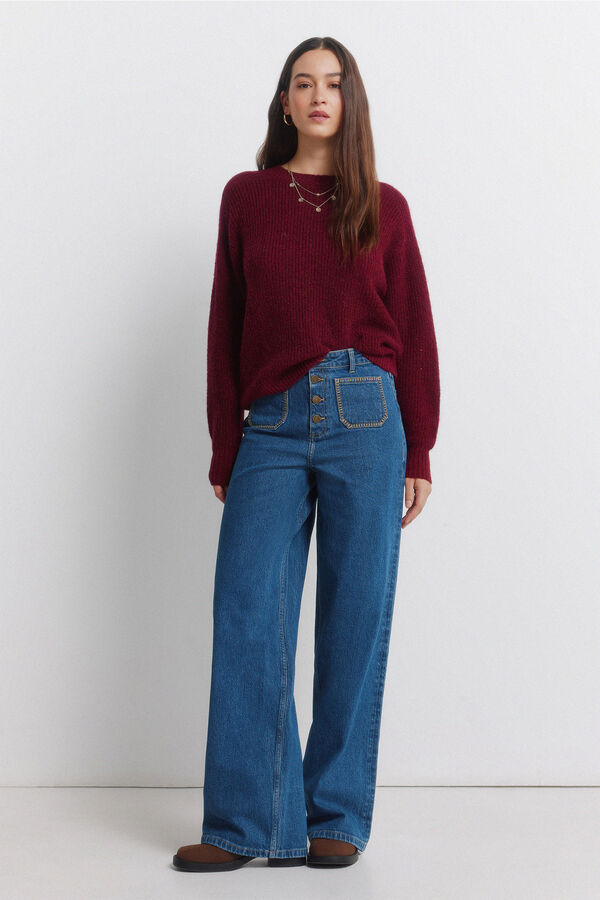 Springfield Pull &agrave; paillettes rouge