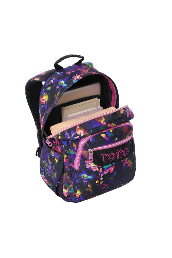 Totto Mochila Acuareles negro