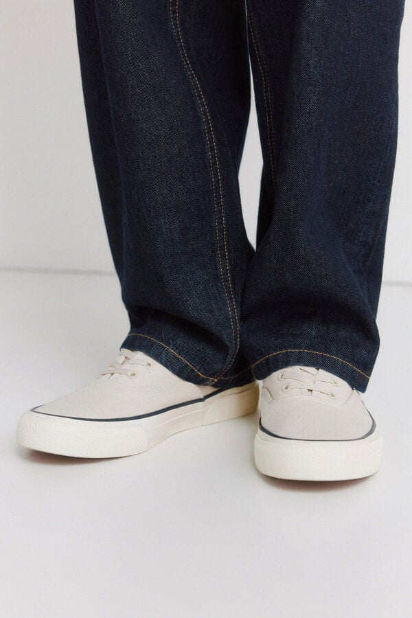 Springfield White canvas sneaker white