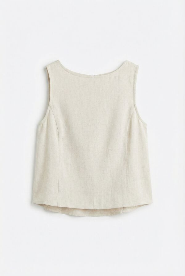 Springfield Blusa sin mangas nude