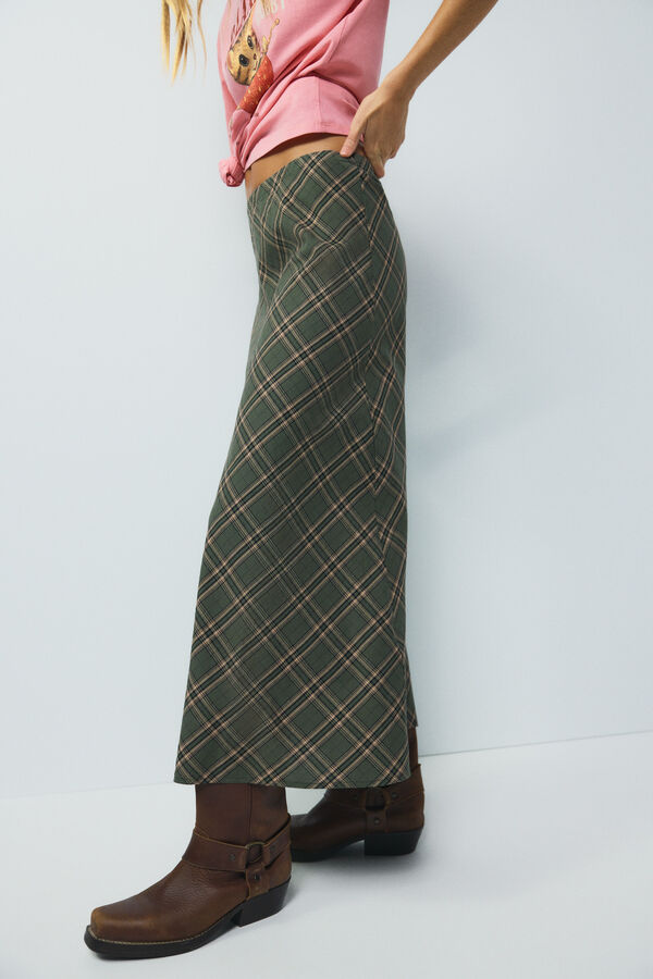 High Spirits Highlands Midi Skirt bege