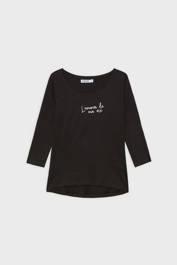 Springfield T-shirt com estampado preto