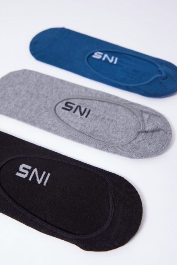 Inside Pack of 3 Pinki socks printed