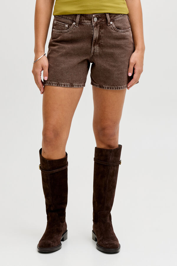 Jack & Jones Shorts denim loose lavados marr&oacute;n