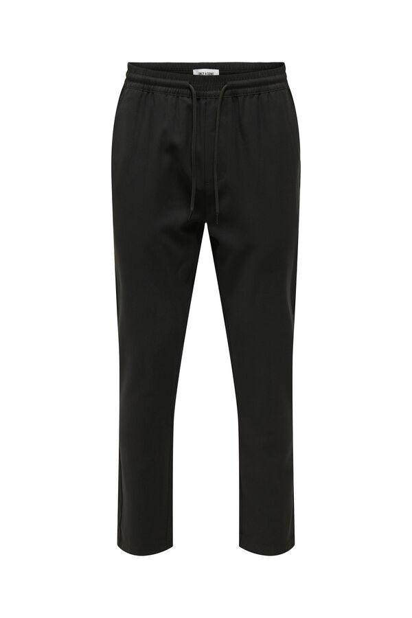 Springfield Fluid trousers with tapered hems black