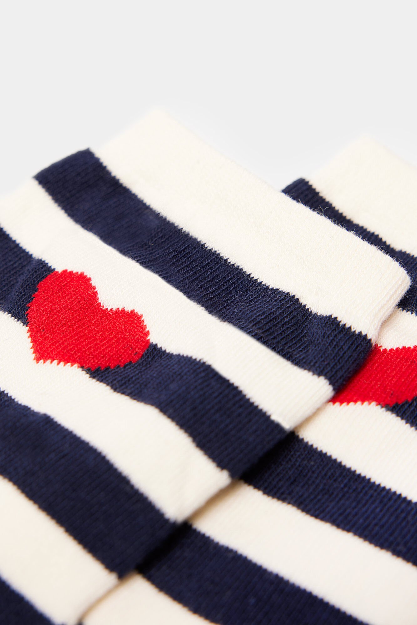 Springfield Striped heart socks
