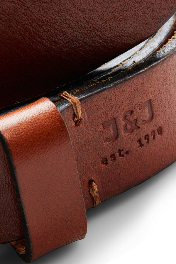 Springfield Cinturon de cuero clásico marrón medio