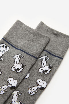 Springfield Grey Snoopy jacquard socks™ gray
