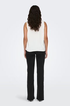 JDY Sleeveless front pleat blouse