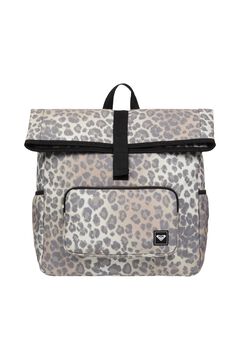Roxy Mochila de bombazina estampada castanho