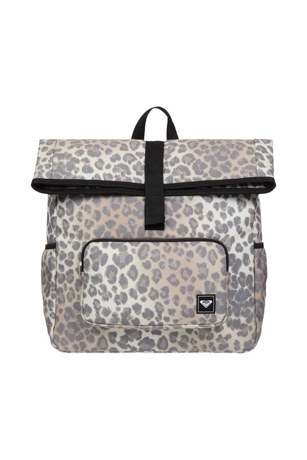 Roxy Mochila de bombazina estampada castanho