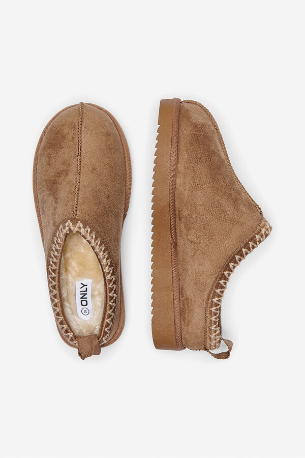 Only Zueco de ante tostado