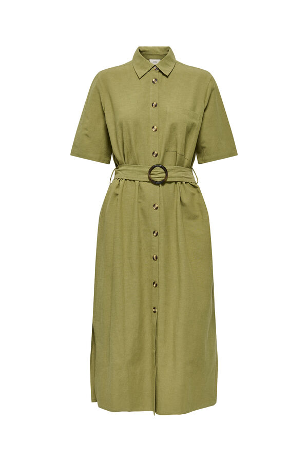 JDY Hemdblusen-Midikleid Gr&uuml;n