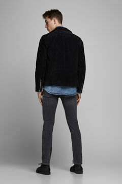 Springfield Slim fit tapered jeans black