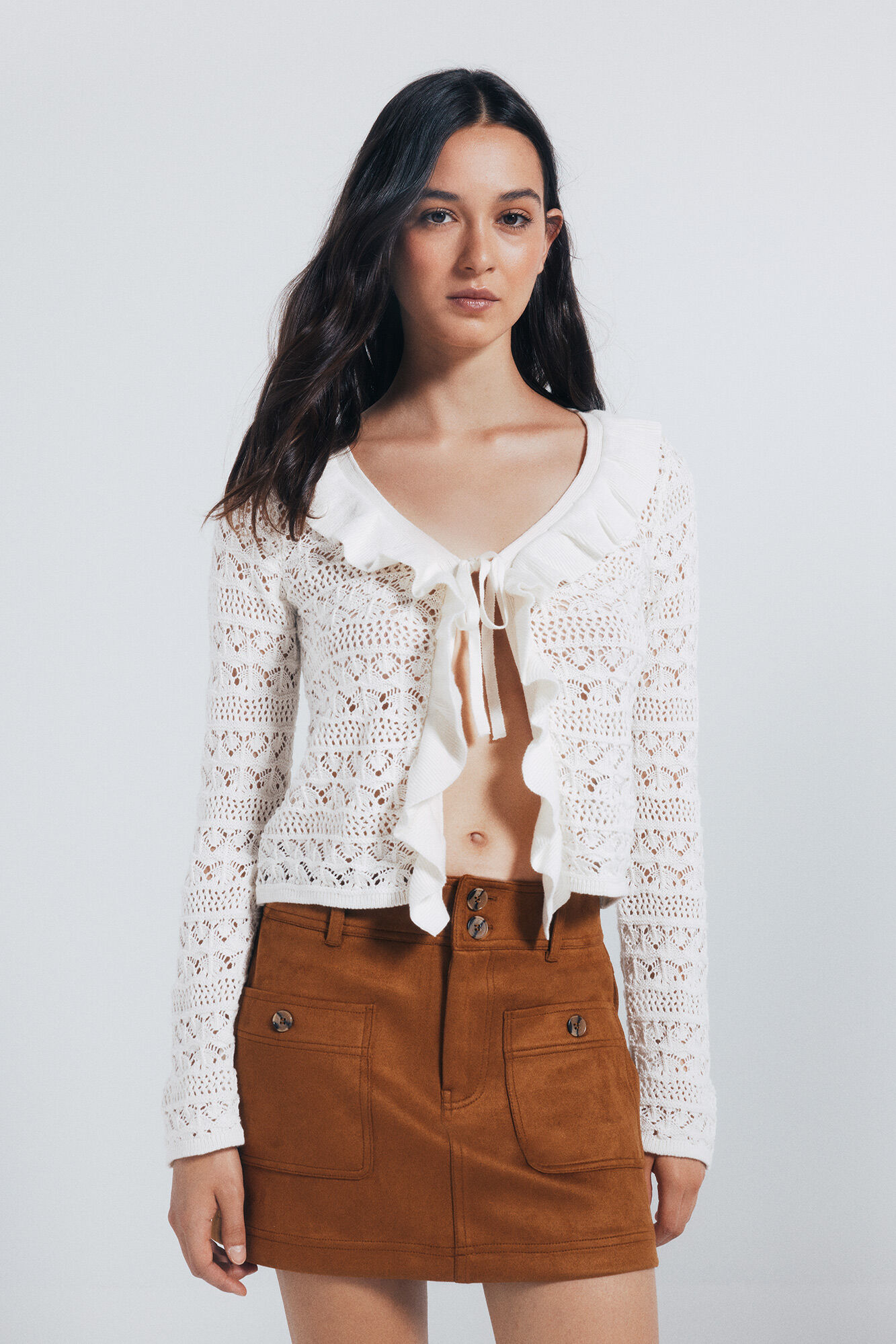 Springfield Cardigan &agrave; volants