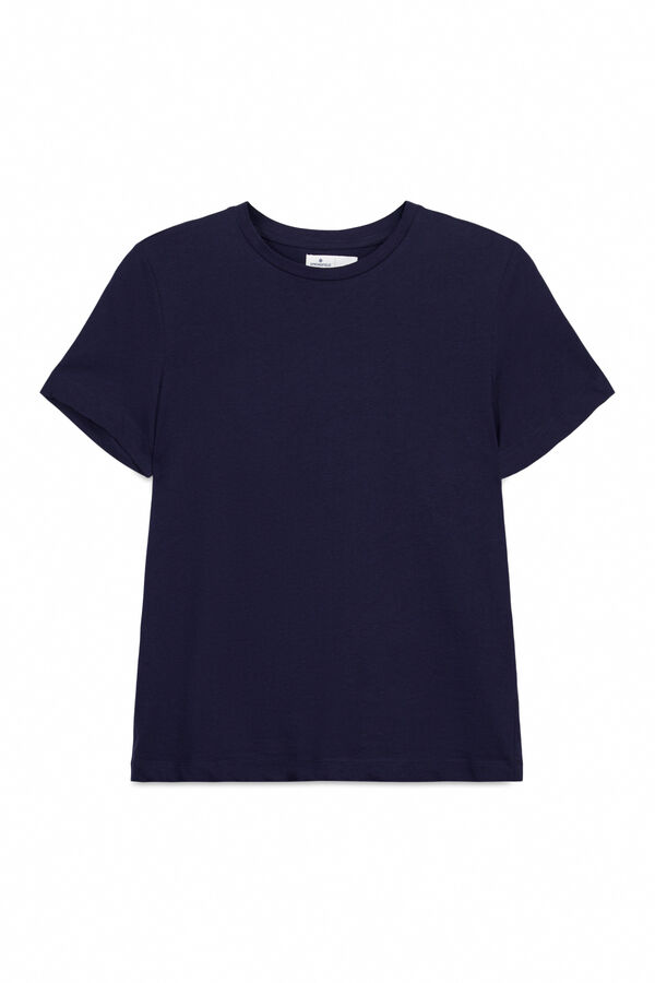 Springfield Basic-Kurzarm-Shirt Schwarz