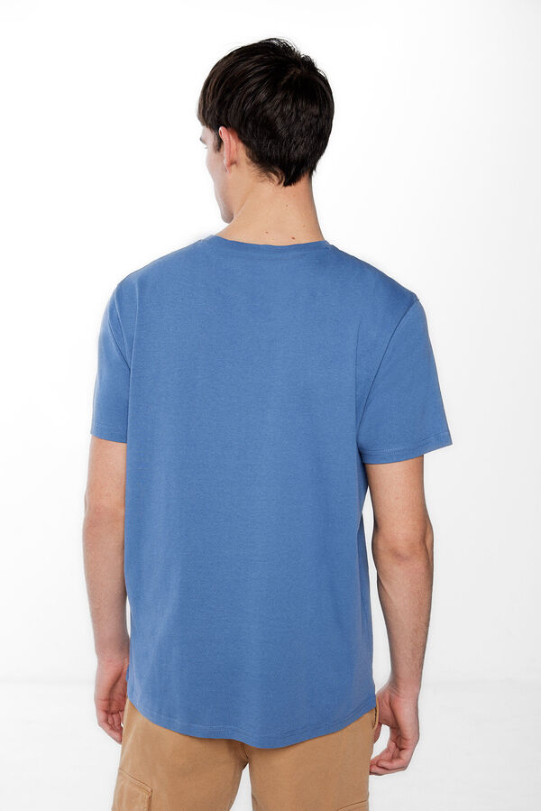 Springfield T-shirt basique arbre bleu indigo