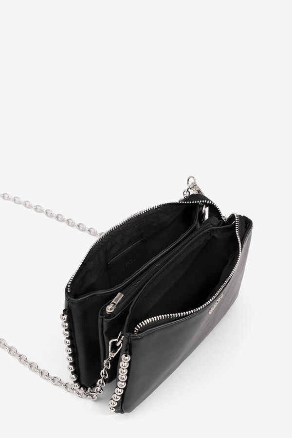 Springfield Crossbody bag with metallic appliqué black