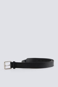 Springfield Faux leather topstitched belt