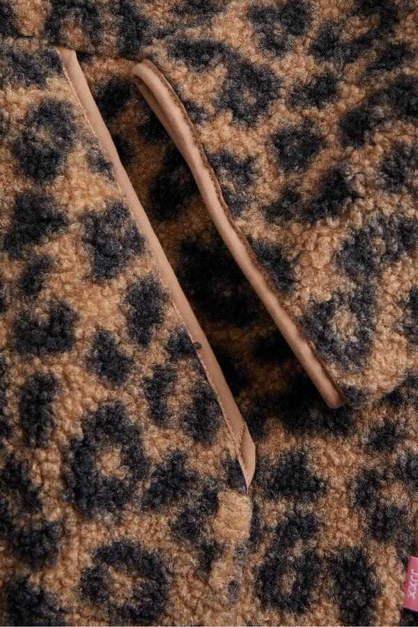 Jack & Jones Chaqueta teddy leopardo tostado