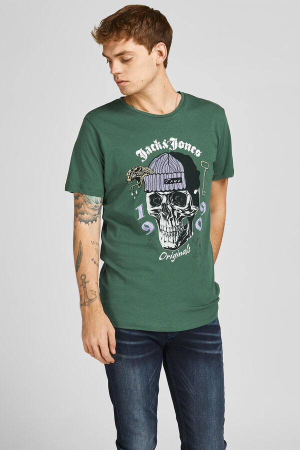 Springfield Camiseta estampada verde