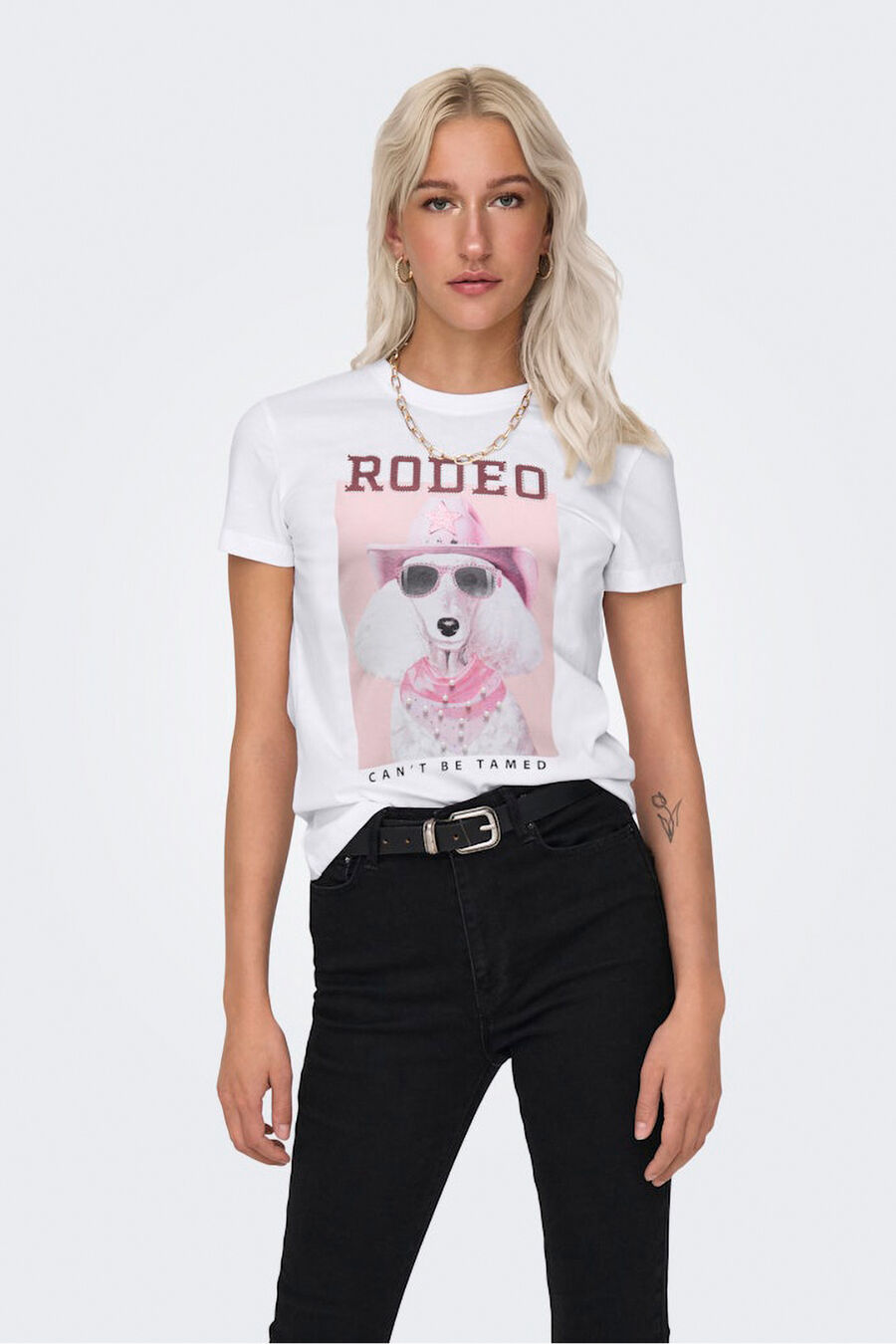 Camiseta estampada manga corta