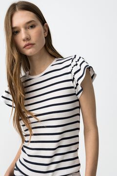 Tiffosi T-shirt riscas manga curta