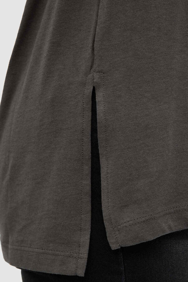 Inside T-shirt estampado cinzento