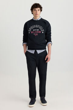 Springfield Micro-print slim fit chinos
