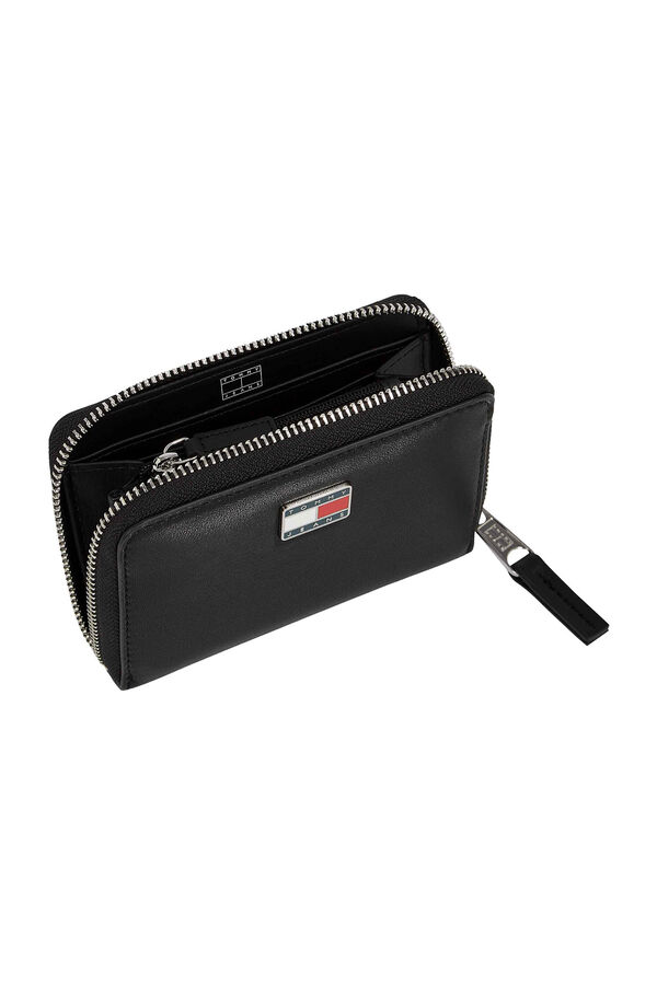 Tommy Jeans Cartera Tommy Jeans gris con textura negro