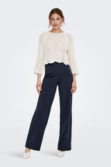 Only Gestanzter Strick- Weiß