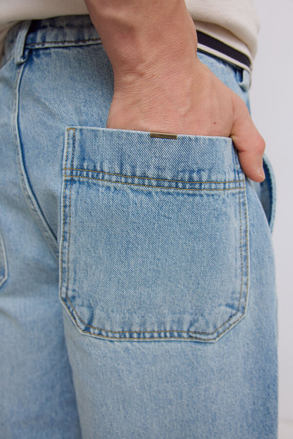 Springfield Light wash denim chinos blue