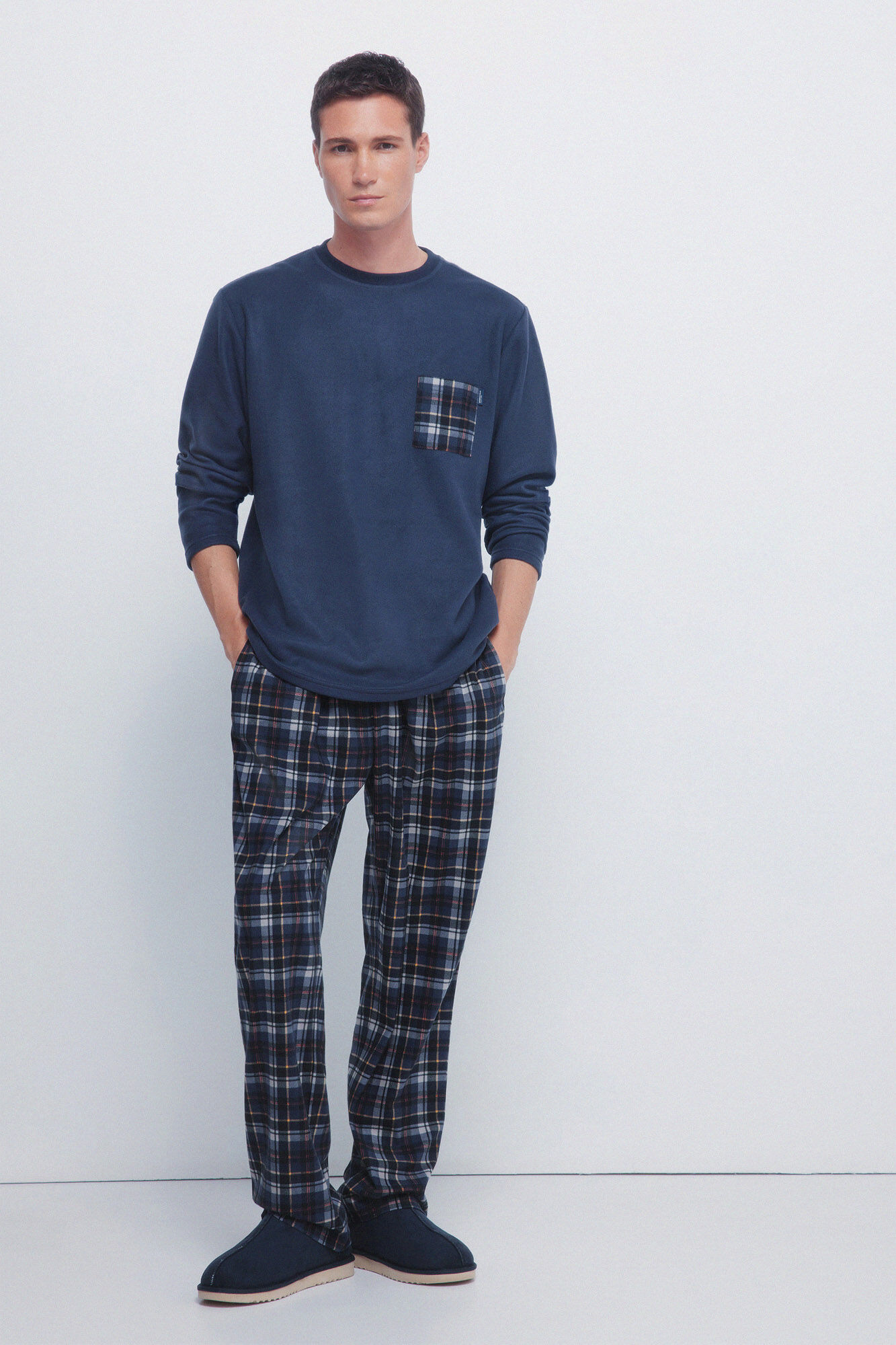 Springfield Warm fabric long pyjamas set