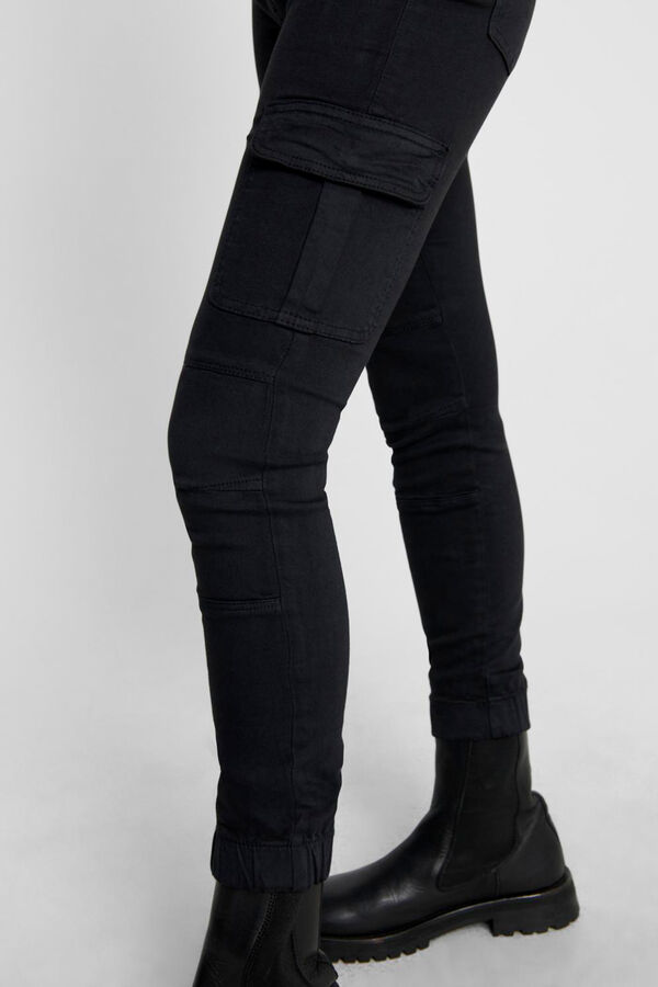 Only Slim fit cargo trousers black