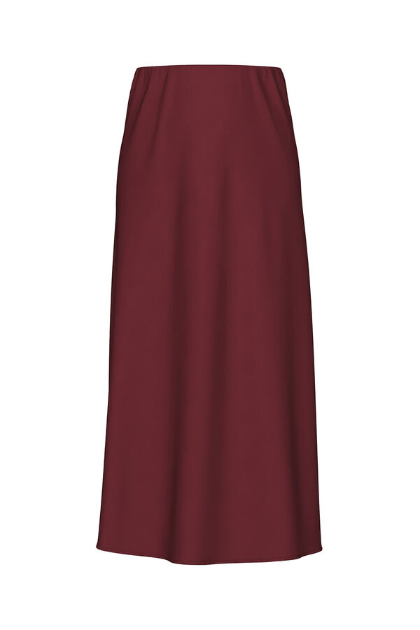 Pieces Falda larga rojo