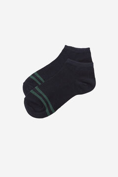 Springfield Ribbed ankle socks navy