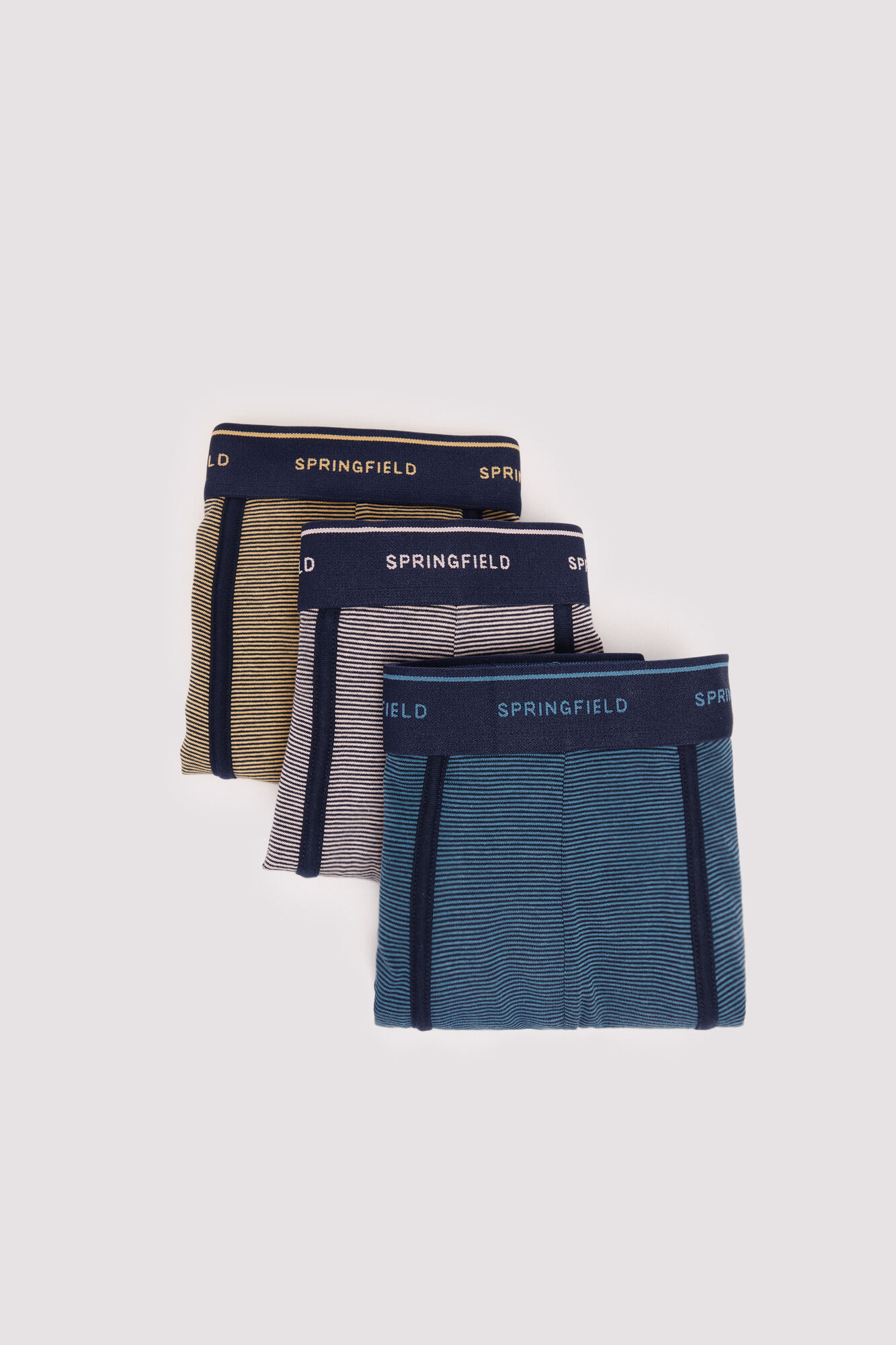 Springfield Pack of 3 micro stripe boxers