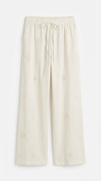 Springfield Floral linen trousers