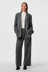 Pieces Pantal&oacute;n traje wide gris