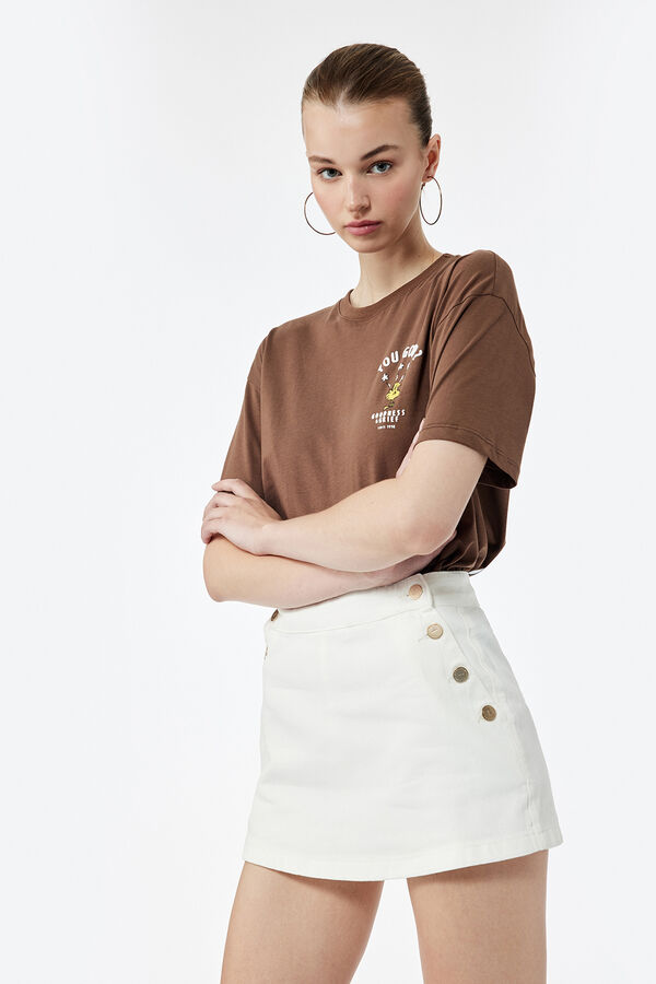 Koton Camiseta estampada marrón