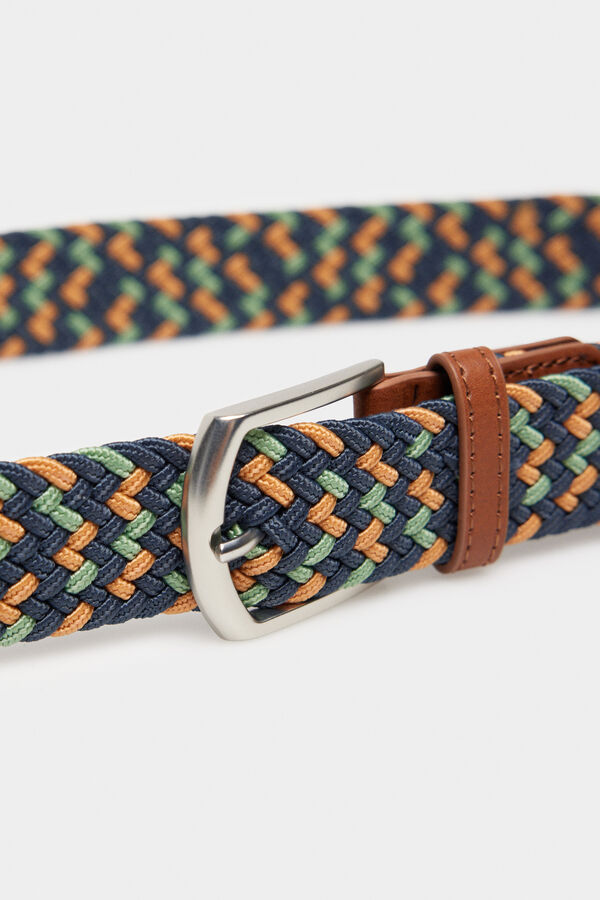Springfield Single colour woven belt plava