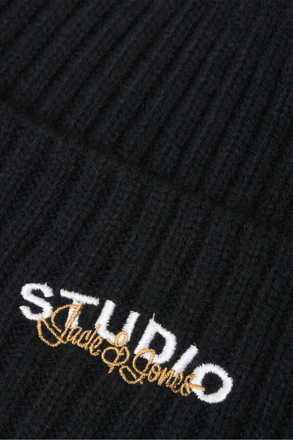 Jack & Jones Studio print beanie Crna