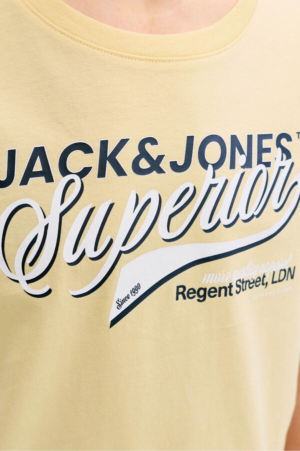 Jack & Jones Junior  Camiseta manga corta logo amarillo