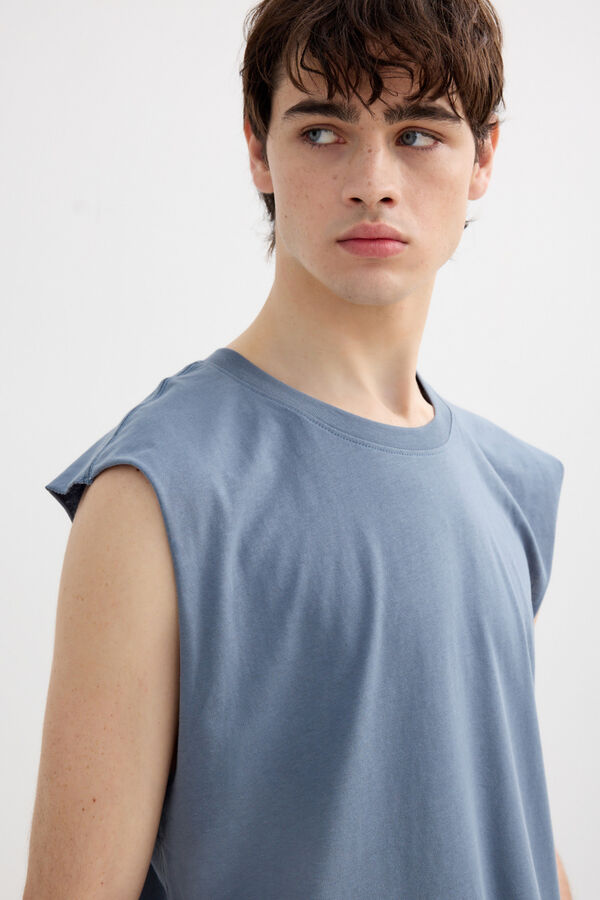 Inside Plain vest top grey