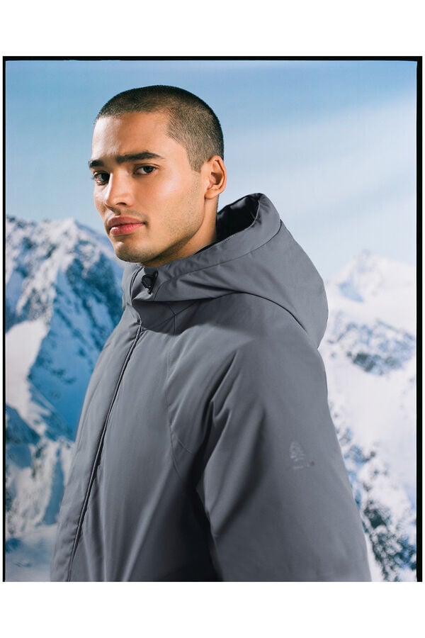 Springfield Parka corta acolchada térmica azul