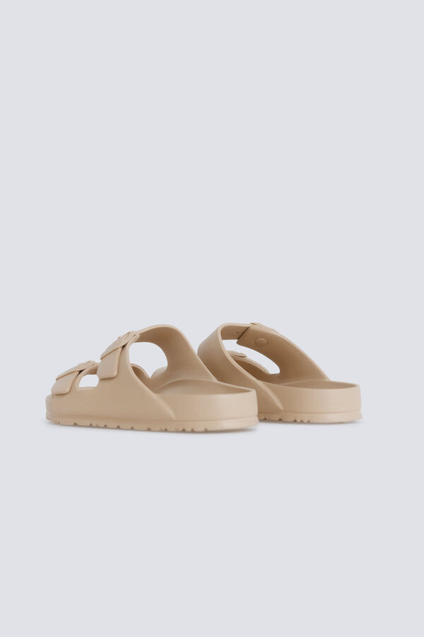 Springfield Rubber buckle sandal brown